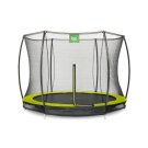 EXIT Silhouette ground trampoline 8ft with safety net - green