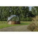 EXIT Black Leather pool 14ft x 48in with sand filter pump and dome - black