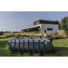 EXIT Black Leather pool 13ft x 6.6ft x 48in with sand filter pump - black
