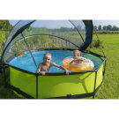 EXIT Lime pool 10ft x 30in with filter pump and dome - green
