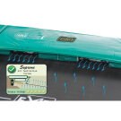 EXIT Supreme ground level trampoline 244x427cm with safety net - green