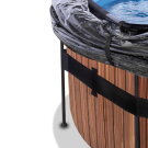EXIT Wood pool 15ft x 48in with sand filter pump and dome - brown