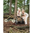 EXIT Foxy pedal go-kart with trailer for kids green | from 2 years