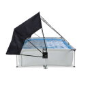 EXIT Soft Grey Pool 10x6.5ft with Filter Pump & Canopy