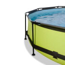 EXIT Lime pool 10ft x 30in with filter pump and dome - green
