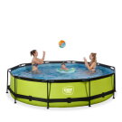 EXIT Lime pool 12ft x 30in with filter pump - green