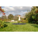 EXIT InTerra ground-level sports trampoline 10ft - black