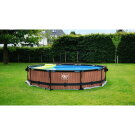 EXIT Stone pool 12ft x 30in with filter pump - grey