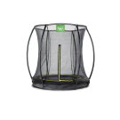 EXIT Silhouette ground trampoline 6ft with safety net - black