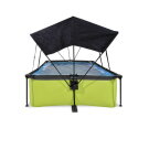 EXIT Lime pool 10ft x 6.6ft x 25.6in with filter pump and canopy - green