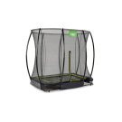 EXIT Silhouette ground trampoline 5x7ft with safety net - black