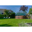 EXIT Wood pool 15ft x 48in with sand filter pump and dome - brown