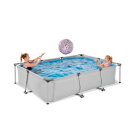 EXIT Soft Grey Pool 10x6.5ft with Filter Pump - Grey