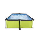 EXIT Lime pool 10ft x 6.6ft x 25.6in with filter pump - green