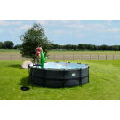 EXIT Stone pool 15ft x 48in with sand filter pump - grey