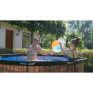 EXIT Black Wood pool 8ft x 30in with filter pump - black