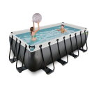 EXIT Frame Pool 4x2x1.22m (12v Sand filter) – Black-Leath GB
