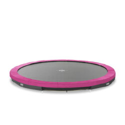 EXIT Silhouette ground sports trampoline ø366cm - pink