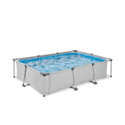 EXIT Soft Grey Pool 10x6.5ft with Filter Pump - Grey