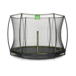 EXIT Silhouette ground trampoline 10ft with safety net - black