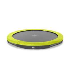 EXIT Silhouette ground sports trampoline ø305cm - green