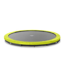 EXIT Silhouette ground sports trampoline ø427cm - green