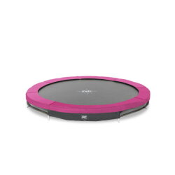 EXIT Silhouette ground sports trampoline ø244cm - pink