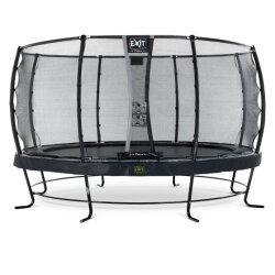 EXIT Elegant Premium trampoline ø427cm with Deluxe safetynet - black