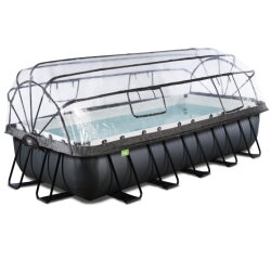 EXIT Frame Pool 5.4x2.5x1m (12V SF) – Black Leath + Dome GB