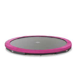 EXIT Silhouette ground sports trampoline ø427cm - pink