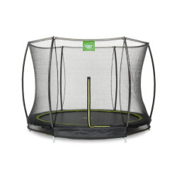 EXIT Silhouette ground trampoline ø244cm with safety net - black