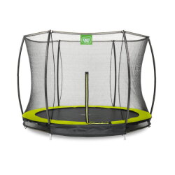 EXIT Silhouette ground trampoline 10ft with safety net - green