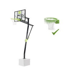 EXIT Galaxy basketball backboard for installing on ground with dunk hoop - green/black