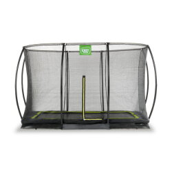 EXIT Silhouette Ground Trampoline 7x10 ft with Safety Net