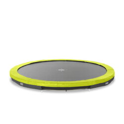 EXIT Silhouette ground sports trampoline ø366cm - green
