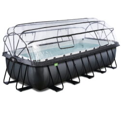 EXIT Frame Pool 5.4x2.5x1.22m (12V SF) – Black L + Dome GB