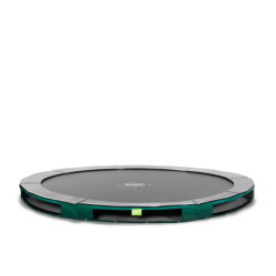 EXIT Elegant ground sports trampoline ø366cm - green