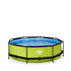 EXIT Lime pool 10ft x 30in with filter pump - green
