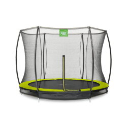 EXIT Silhouette ground trampoline 8ft with safety net - green
