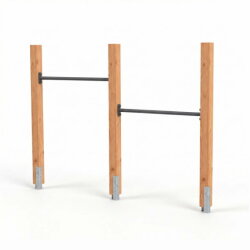 EXIT Linea 85 wooden tumble bar double