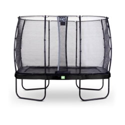 EXIT Elegant trampoline 214x366cm with Economy safetynet - black