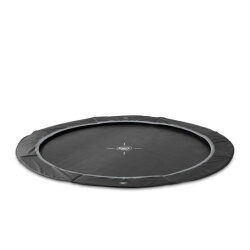EXIT InTerra ground-level sports trampoline 14ft - black