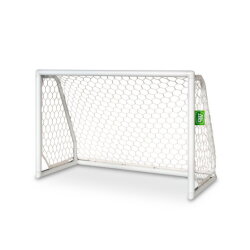 EXIT Scala aluminium football goal 4x2.6ft - white
