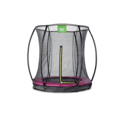 EXIT Silhouette ground trampoline 6ft with safety net - pink