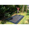 EXIT Dynamic ground level sports trampoline 244x427cm - black