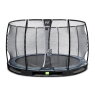 EXIT Elegant Premium ground trampoline ø366cm with Deluxe safety net - black