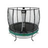 EXIT Elegant Premium trampoline ø253cm with Deluxe safetynet - green