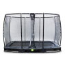 EXIT Elegant Premium ground trampoline 244x427cm with Deluxe safety net - black