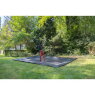 EXIT Dynamic ground level sports trampoline 275x458cm - black