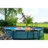 EXIT Stone pool ø488x122cm with sand filter pump - grey